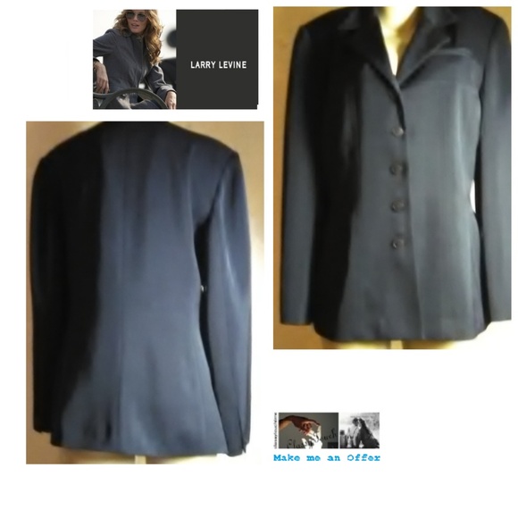 Larry Levine Black Blazer Size 14 - Picture 1 of 5